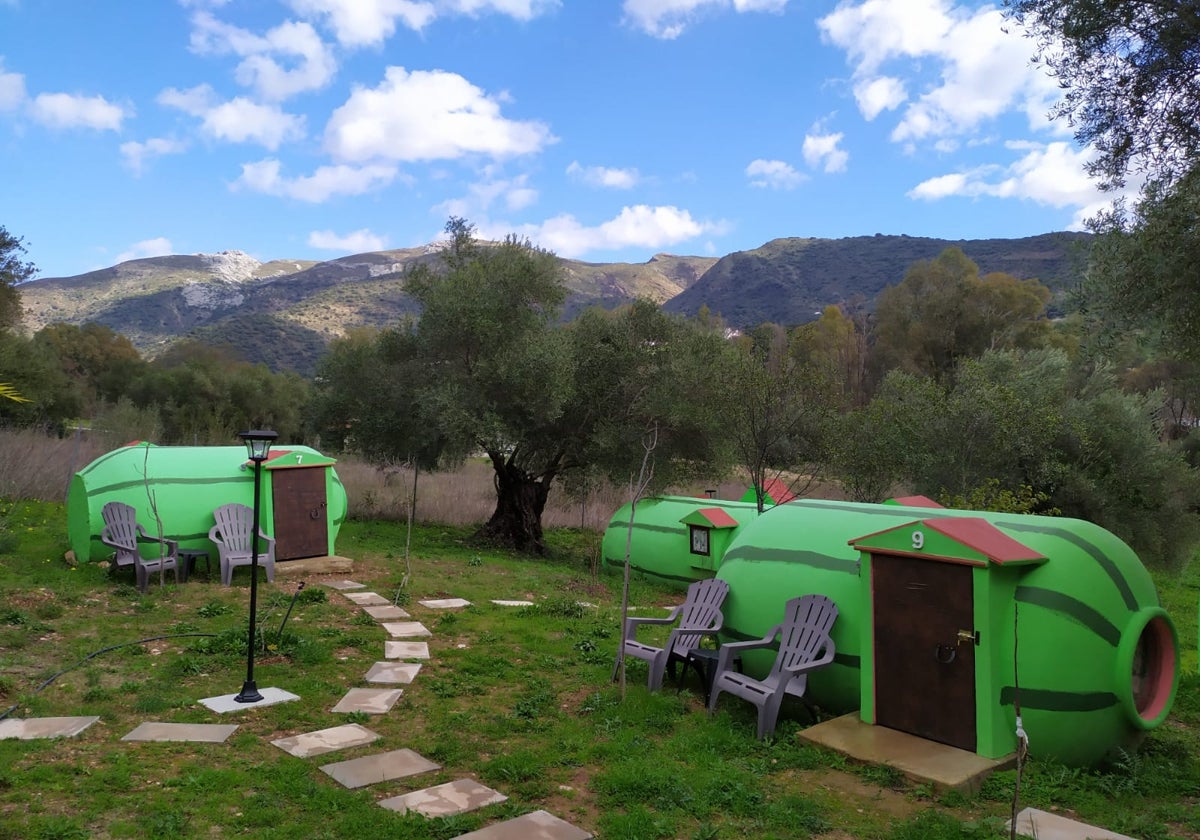 Vista del camping Villa Sandía en Málaga