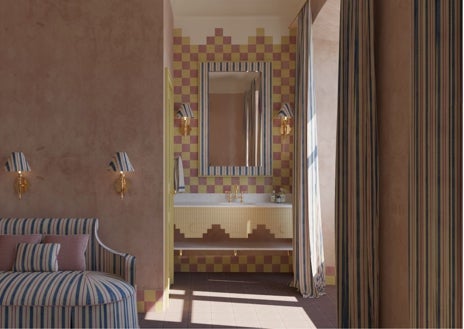 Imagen secundaria 1 - Fairmont Hacienda Costa del Sol, render de una habitación de Cristine Bedfor Sevilla y fachada del ZEM Altea.