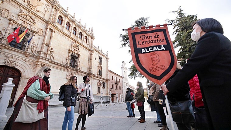 Imagen de archivo de la excusión de los visitantes del Tren de Cervantes por la ciudad