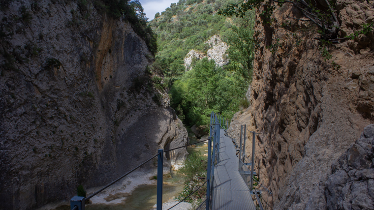 En la ruta hay hasta cuatro pasarelas