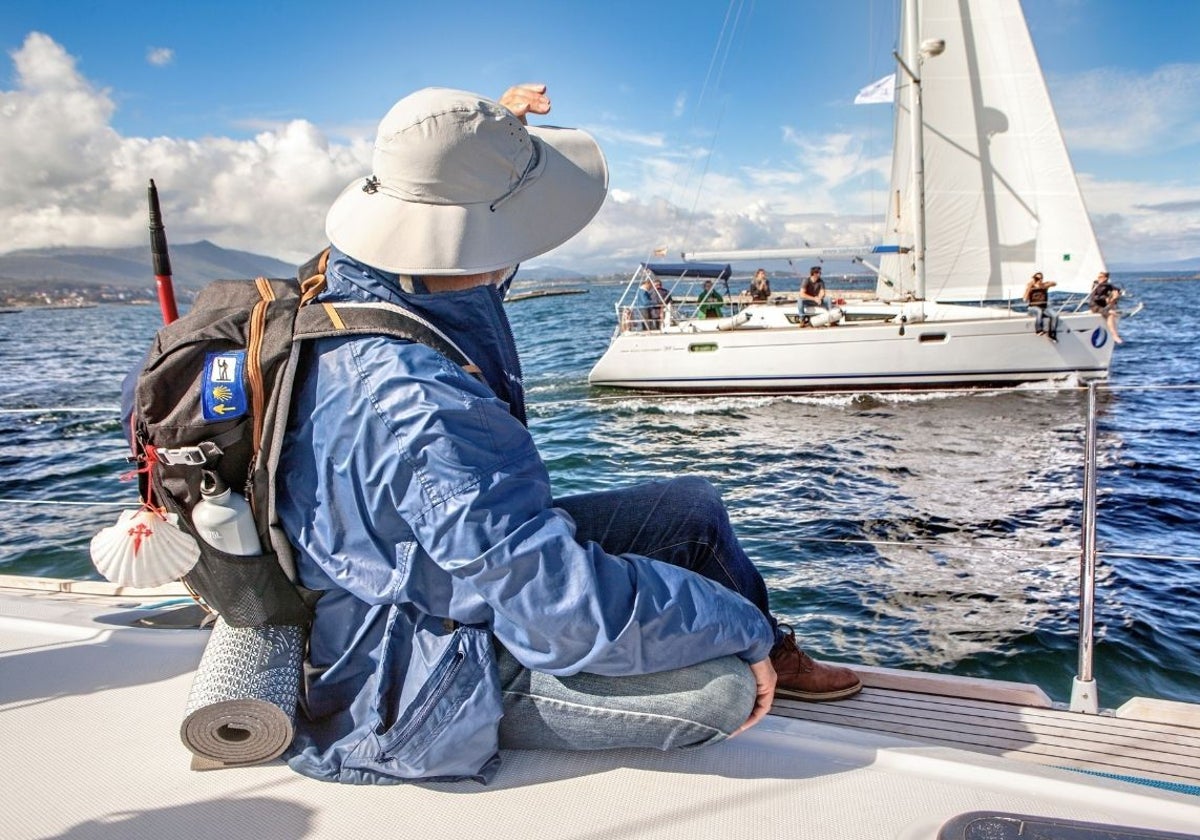 Imagen de la ruta en barco del Camino de Santiago