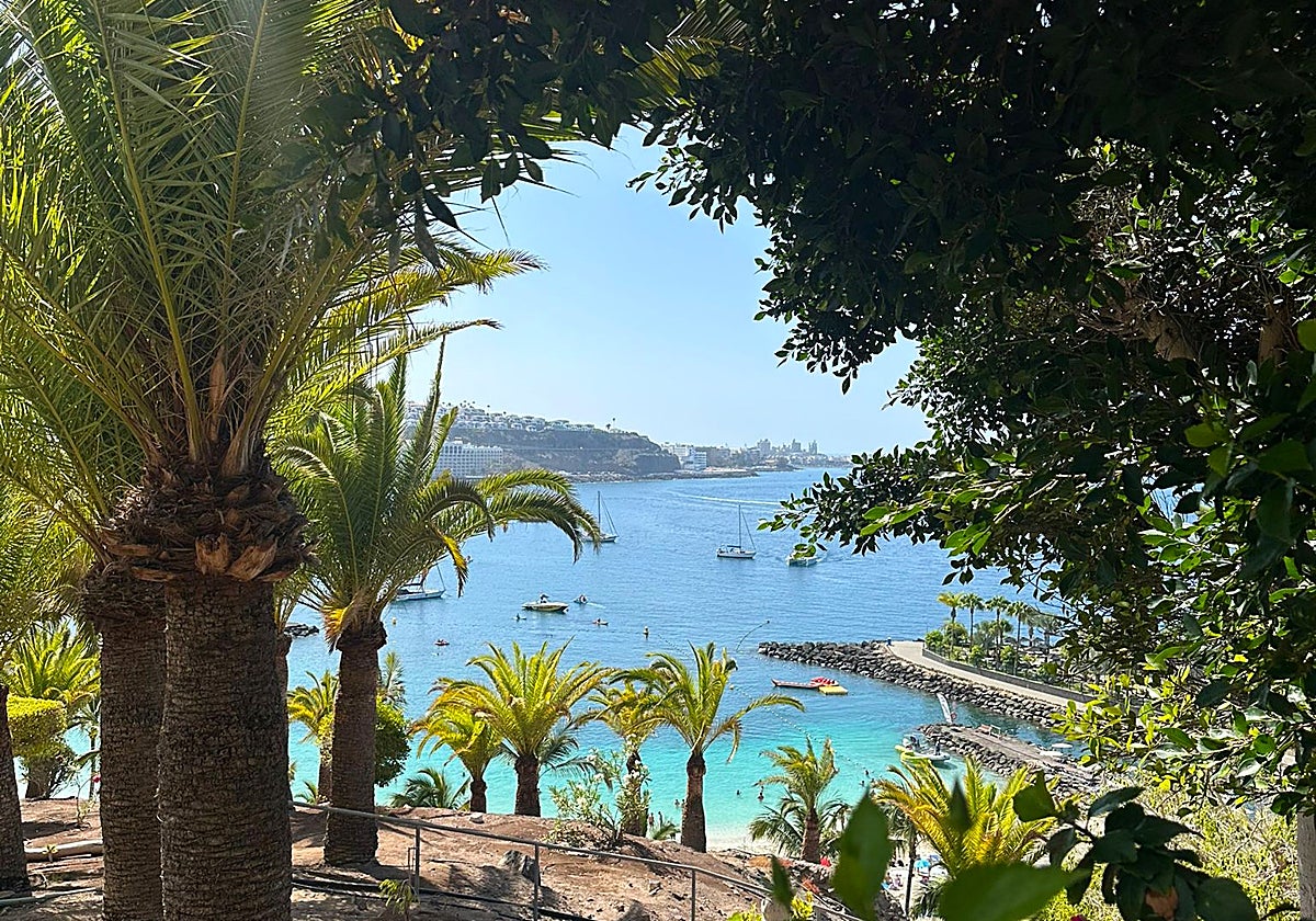 Imagen de la playa de Anfi del Mar, Gran Canaria