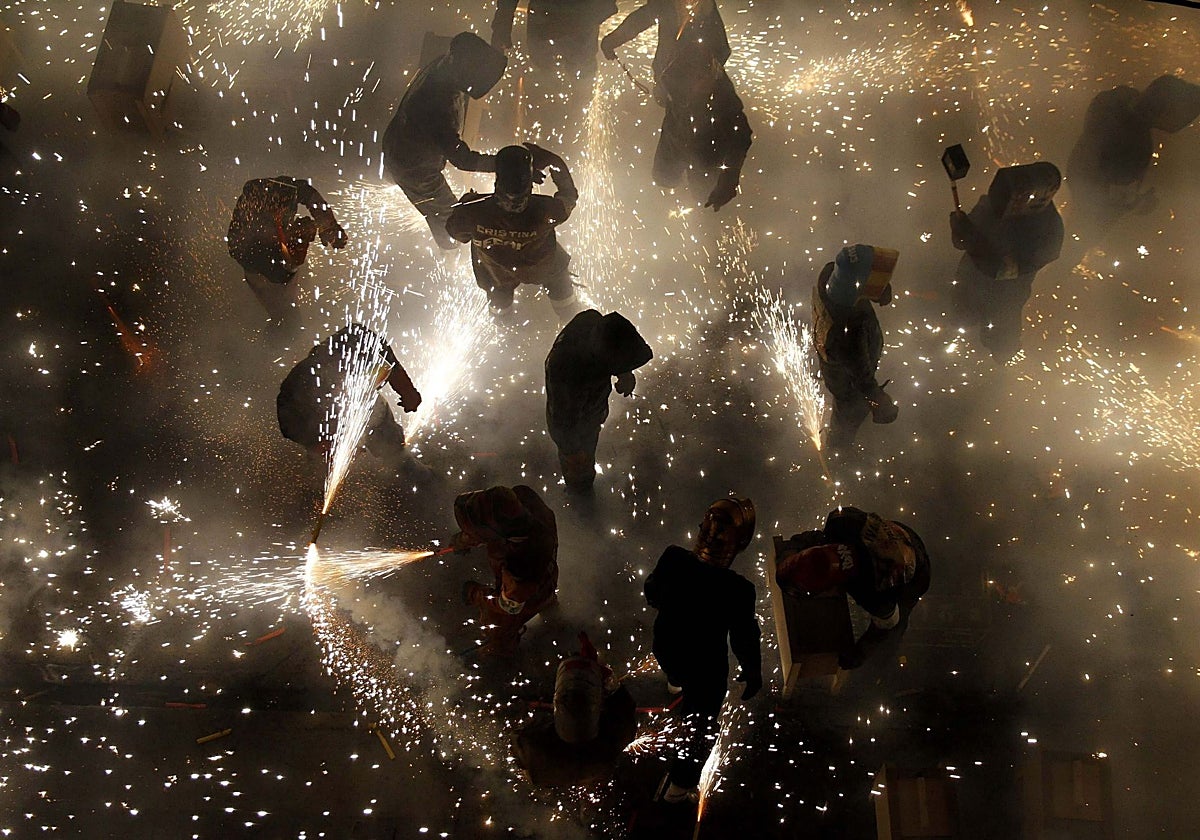 Los tiradores, en el momento de la Cordà
