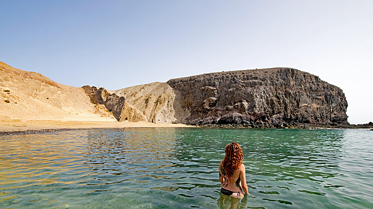Imagen de la playa Papagayo, Lanzarote