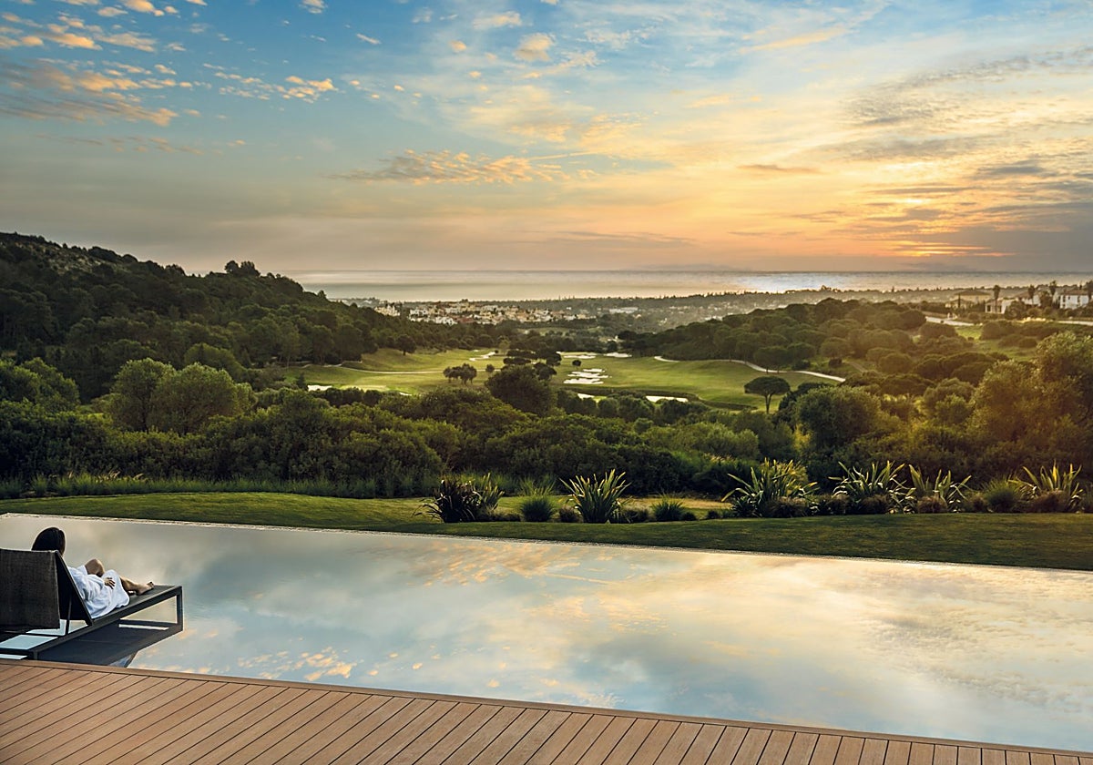 Vista desde una de las villas privadas de Sotogrande