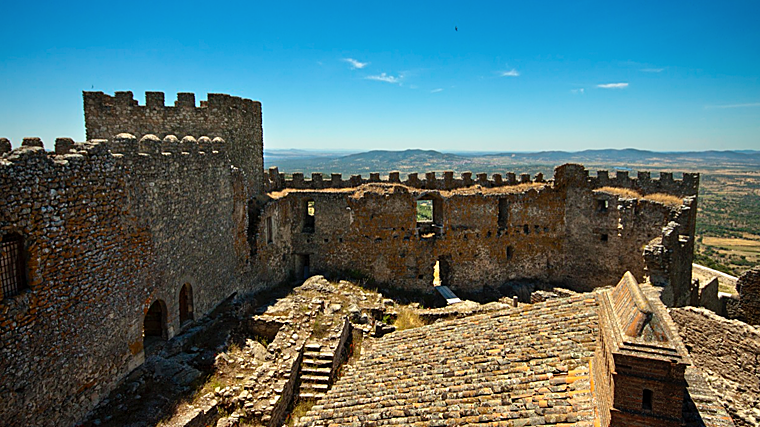 Imagen del castillo de Montánchez