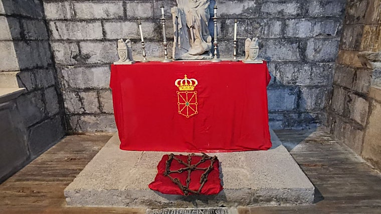 Las cadenas están presentes en el escudo de Navarra