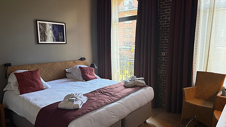 Habitación con vistas al canal del Ghent River Hotel