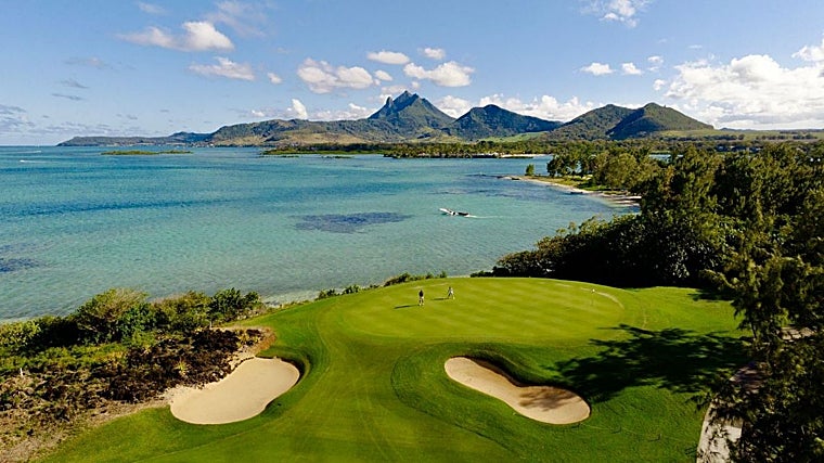 Campo de golf en la isla