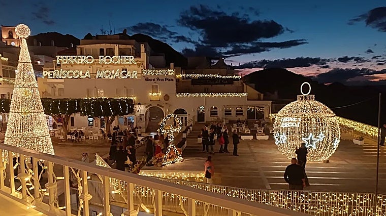 La decoración navideña de Mojácar