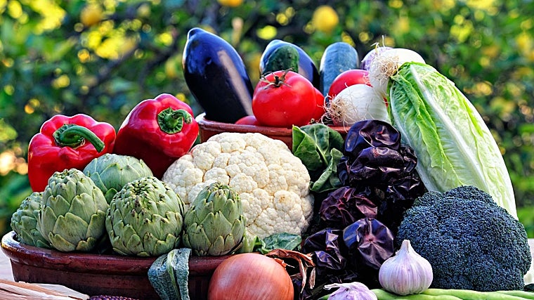 Produtos frescos da horta da região de Múrcia