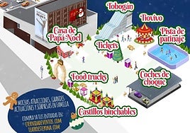 El Parque de la Navidad más impresionante está a 2 horas de Sevilla: tobogán de hielo, atracciones y casa de Papá Noel