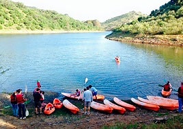 Embalse de La Minilla en la Vía Verde de El Ronquillo