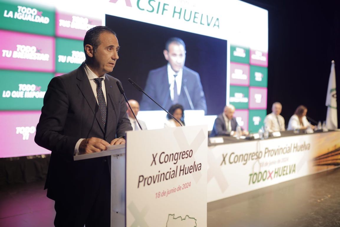 El presidente de CSIF Andalucía, Germán Girela, clausuró el X Congreso