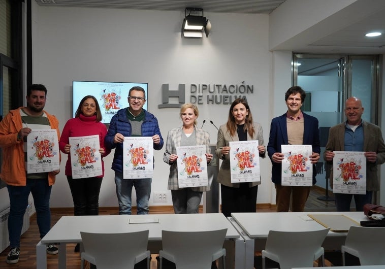 La presentación en la Diputación de Huelva de los actos del Carnaval de Calañas