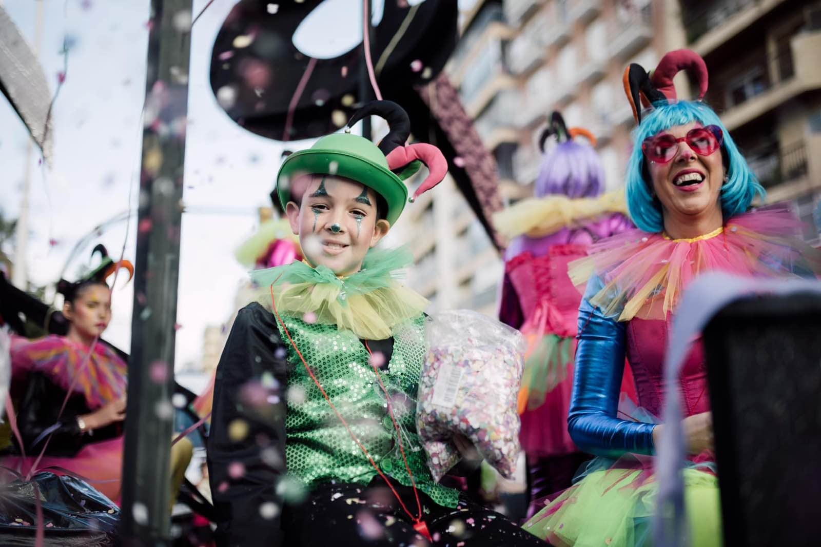 La gran cabalgata del Carnaval Colombino, en imágenes