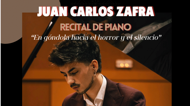 Cartel del recital de piano de Juan Carlos Zafra en la Fundación Cajasol de Huelva