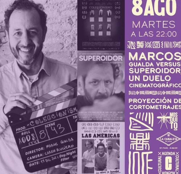 Marcos Gualda versus Superoidor, duelo cinematográfico en el Mosquito Club de Punta Umbría