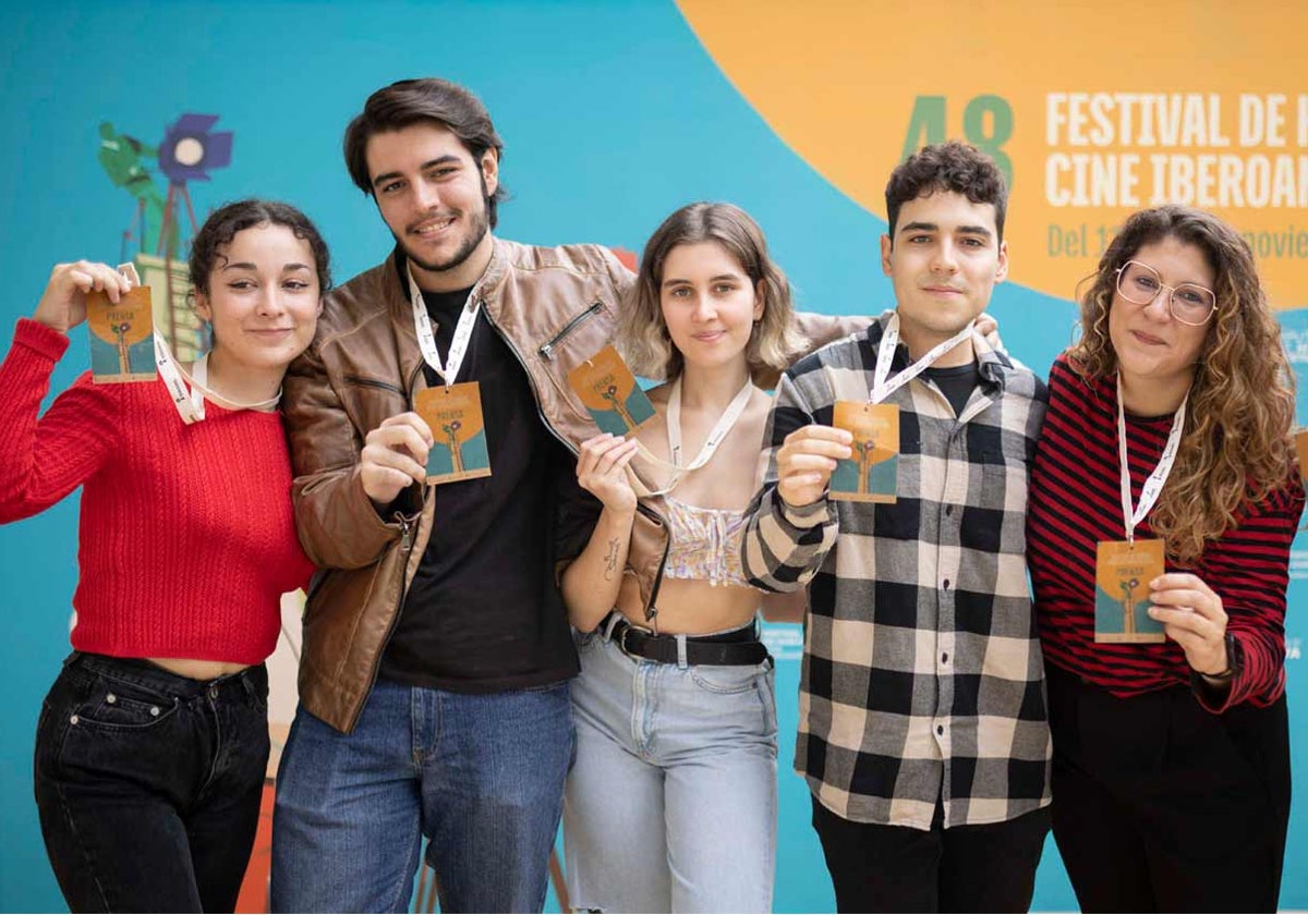 Participantes en la sección 'Jóvenes Comunicadores Cinéfilos', el año pasado