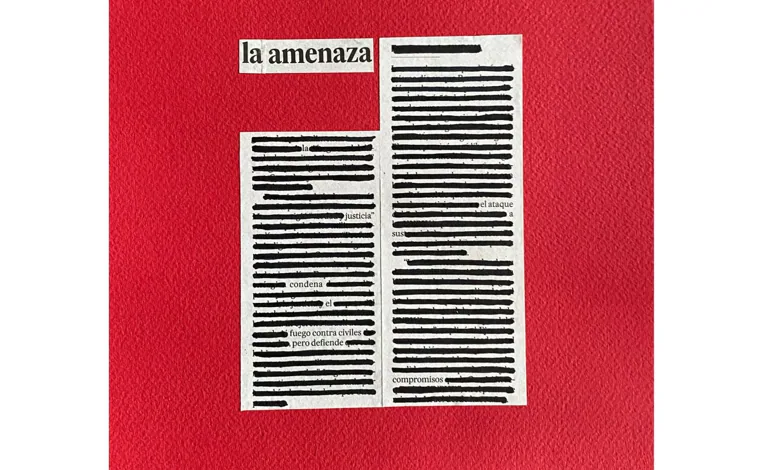 Imagen principal - Lina Ávila muestra con &#039;Entre Líneas&#039; en &#039;Laecléctica&#039; el arte de extraer mensajes de las noticias