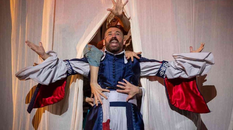 Pepón Nieto en un momento de la representación