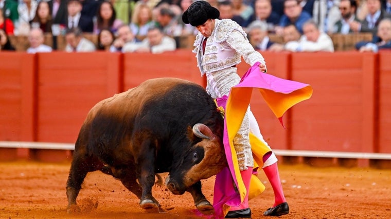 El diestro triguereño durante su brillante actuación del pasado sábado en Sevilla
