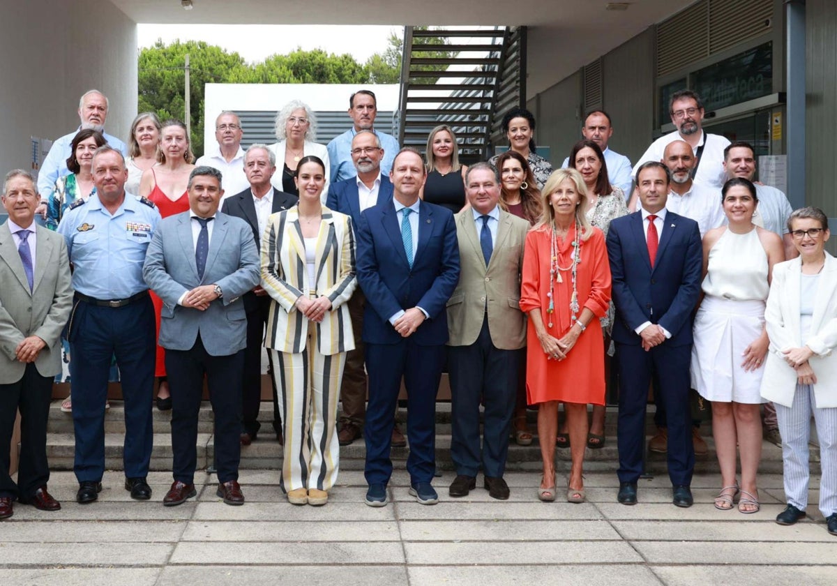 Foto de familia en la inauguración de los Cursos de Verano de La Rábida