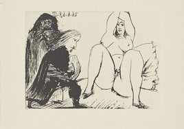 La obra de Picasso regresa a la galería John Holland de Lepe con una serie de grabados sobre 'La Celestina'
