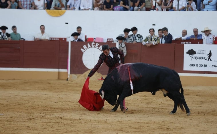 Imagen principal - La plaza de toros de Aracena registró un lleno absoluto