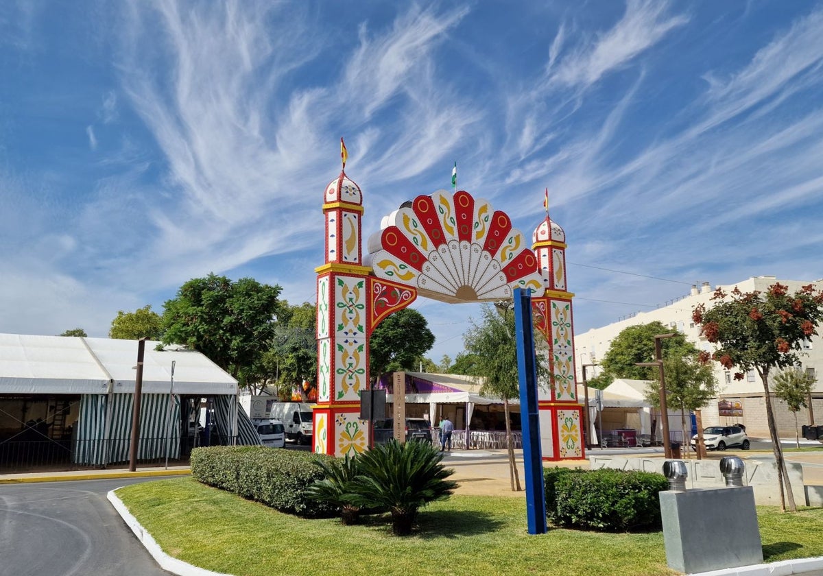 Recinto ferial de La Palma del Condado, este miércoles