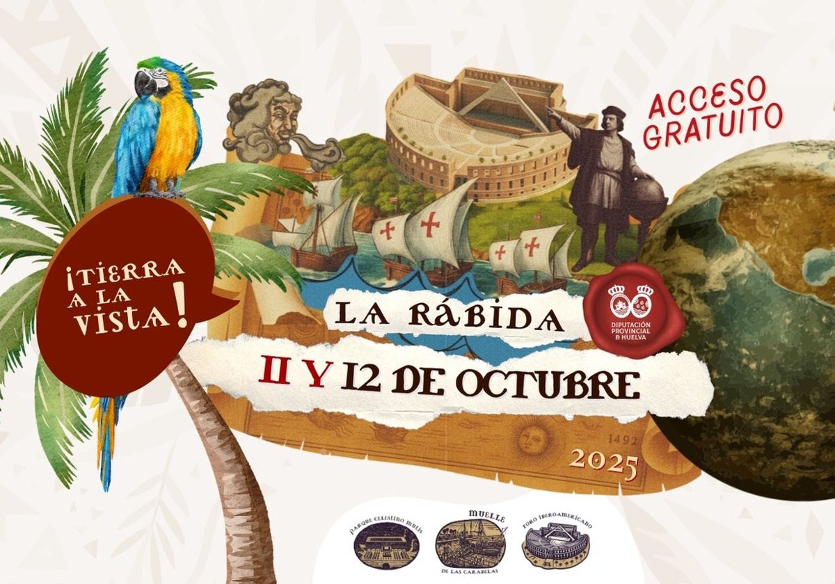 Cartel del fin de semana de La Hispanidad en la Rábida