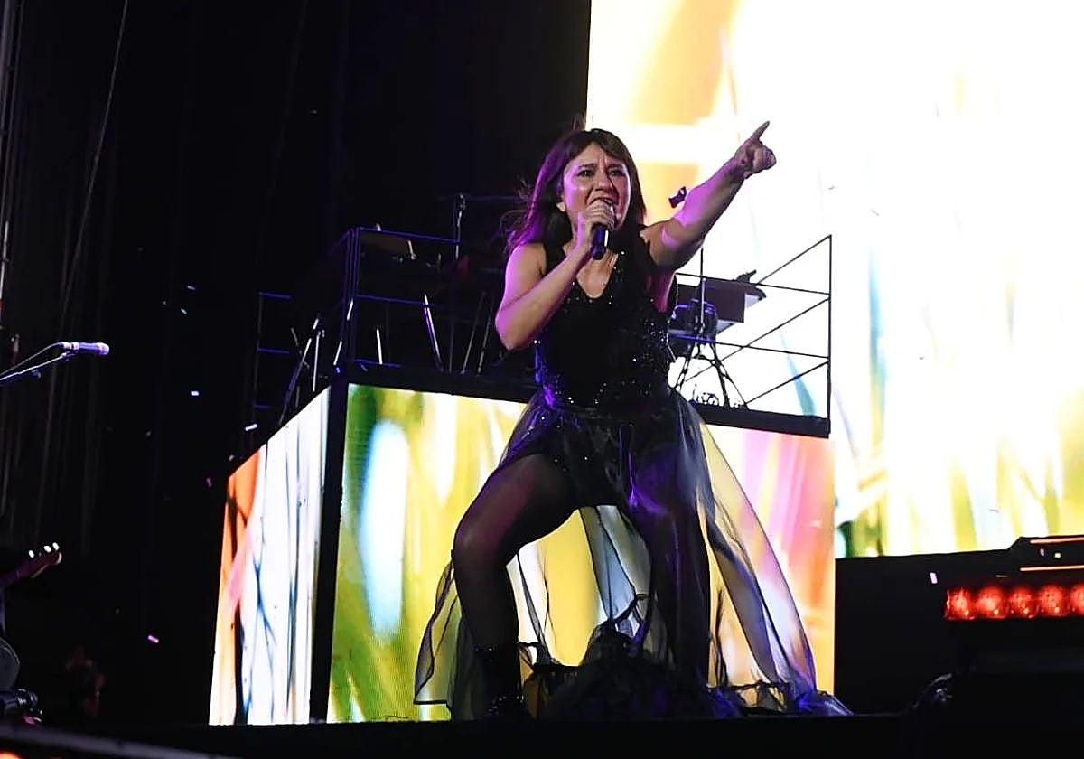 Amaral, en un concierto de su gira 'Dolce Vita'