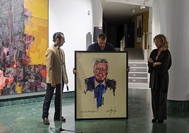 David Morales presenta sus pinturas en Fundación Caja Rural del Sur rindiendo homenaje a José Luis García Palacios