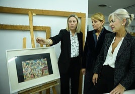 La visita esta mañana de la consejera de Cultura al Museo de Huelva junto a la alcaldesa de la capital