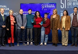 La entrega de galardones de la sección Pantalla Huelva del Festival de Cine