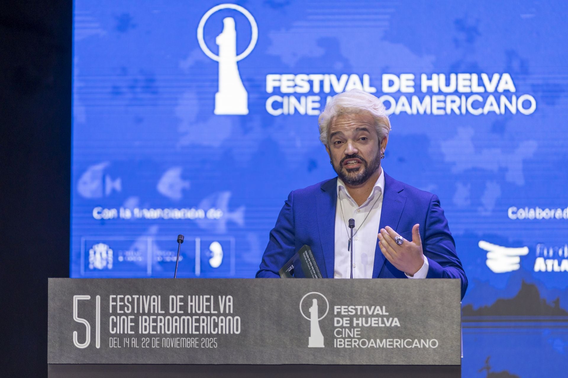Así lucieron los premiados en la gala de clausura del 51 Festival de Cine Iberoamericano de Huelva