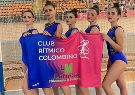 Cinco medallas para el Rítmico Colombino en el Andaluz de Copa