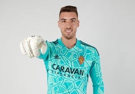 El portero lepero Dani Rebollo amplía su contrato con el Zaragoza