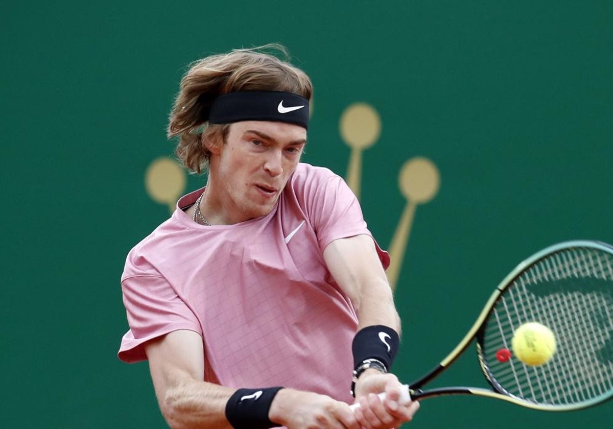 Andrey Rublev durante un encuentro