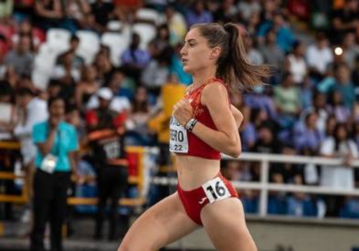 María Forero, durante una carrera