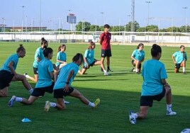 El Sporting de Huelva ya entrena en la Ciudad Deportivo del Decano del Fútbol Español