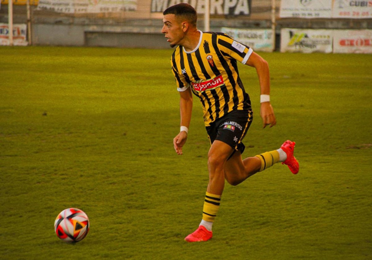Sergio García durante el San Roque de Lepe-Antoniano del pasado fin de semana
