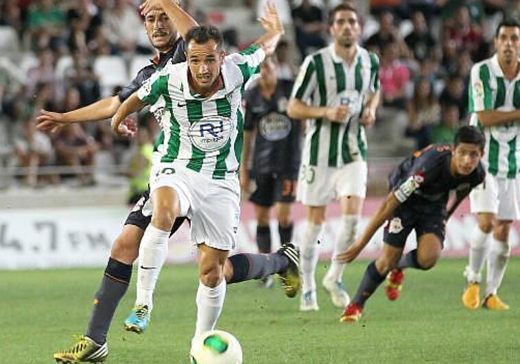 José María López Silva en un partido en su etapa en el Córdoba CF