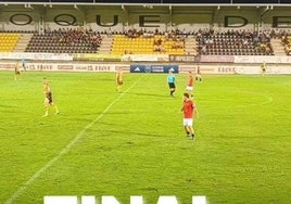 Víctor Barroso pone al San Roque de Lepe a un paso de la Copa del Rey (1-0)