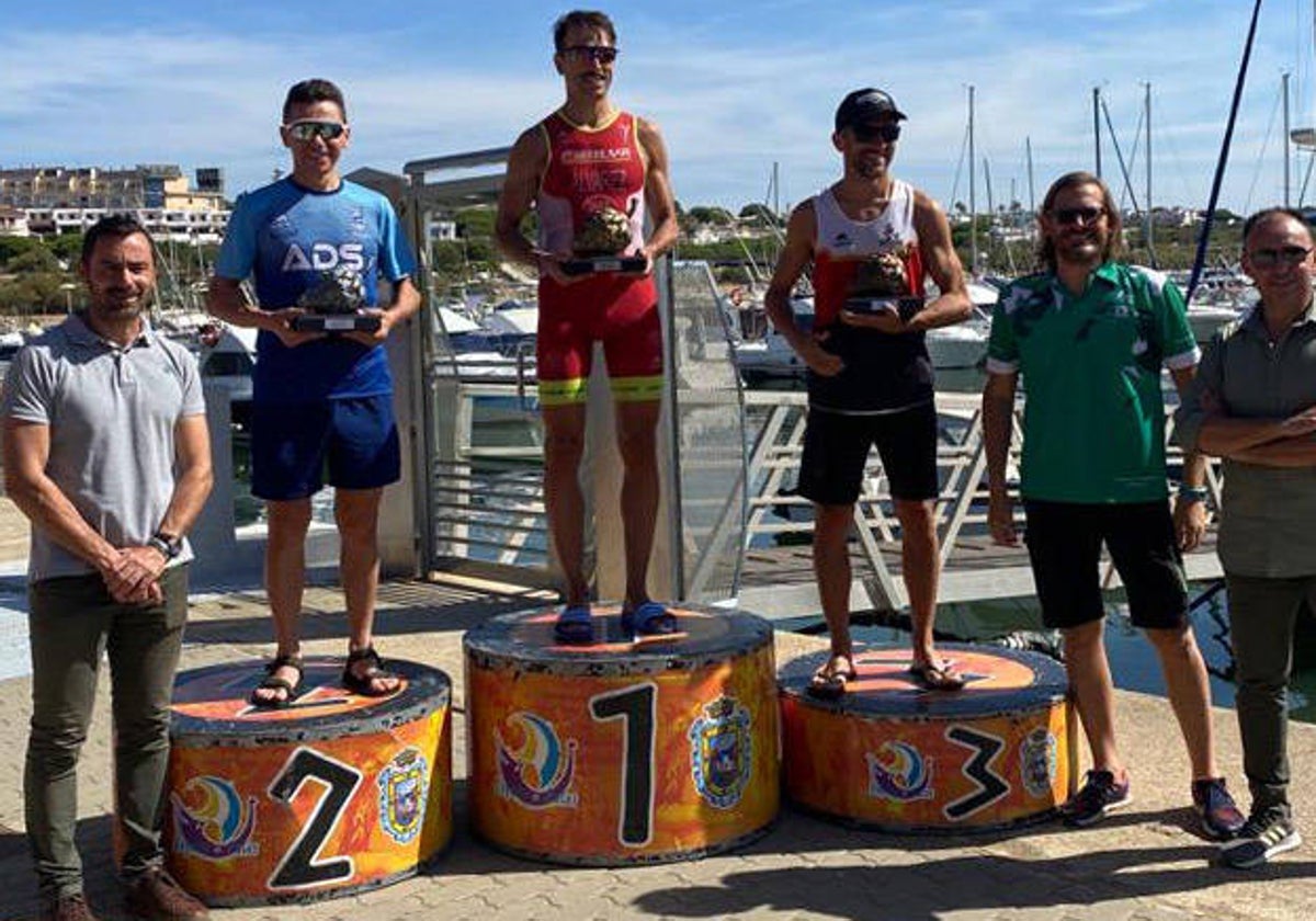 Los ganadores de la prueba en la categoría masculina
