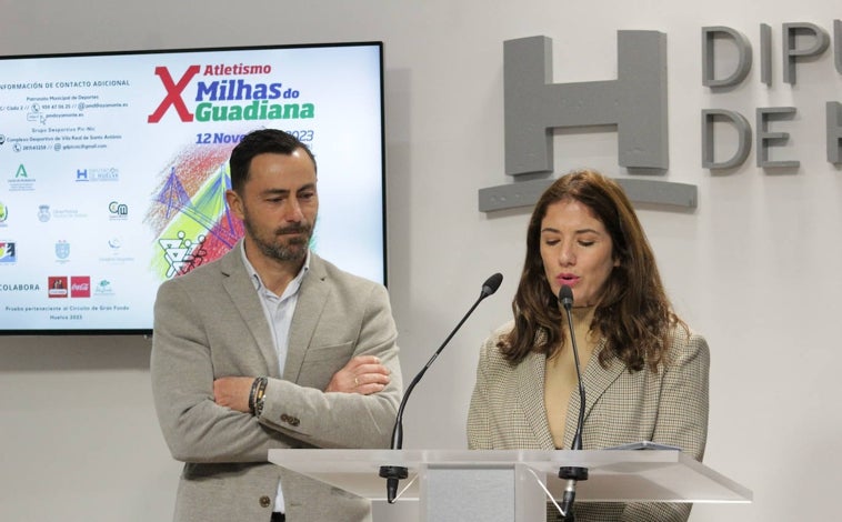 Imagen principal - X Millas del Guadiana: En torno a un millar de corredores volverán a cruzar el puente internacional