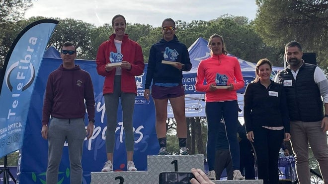 El podium en la categoría femenina