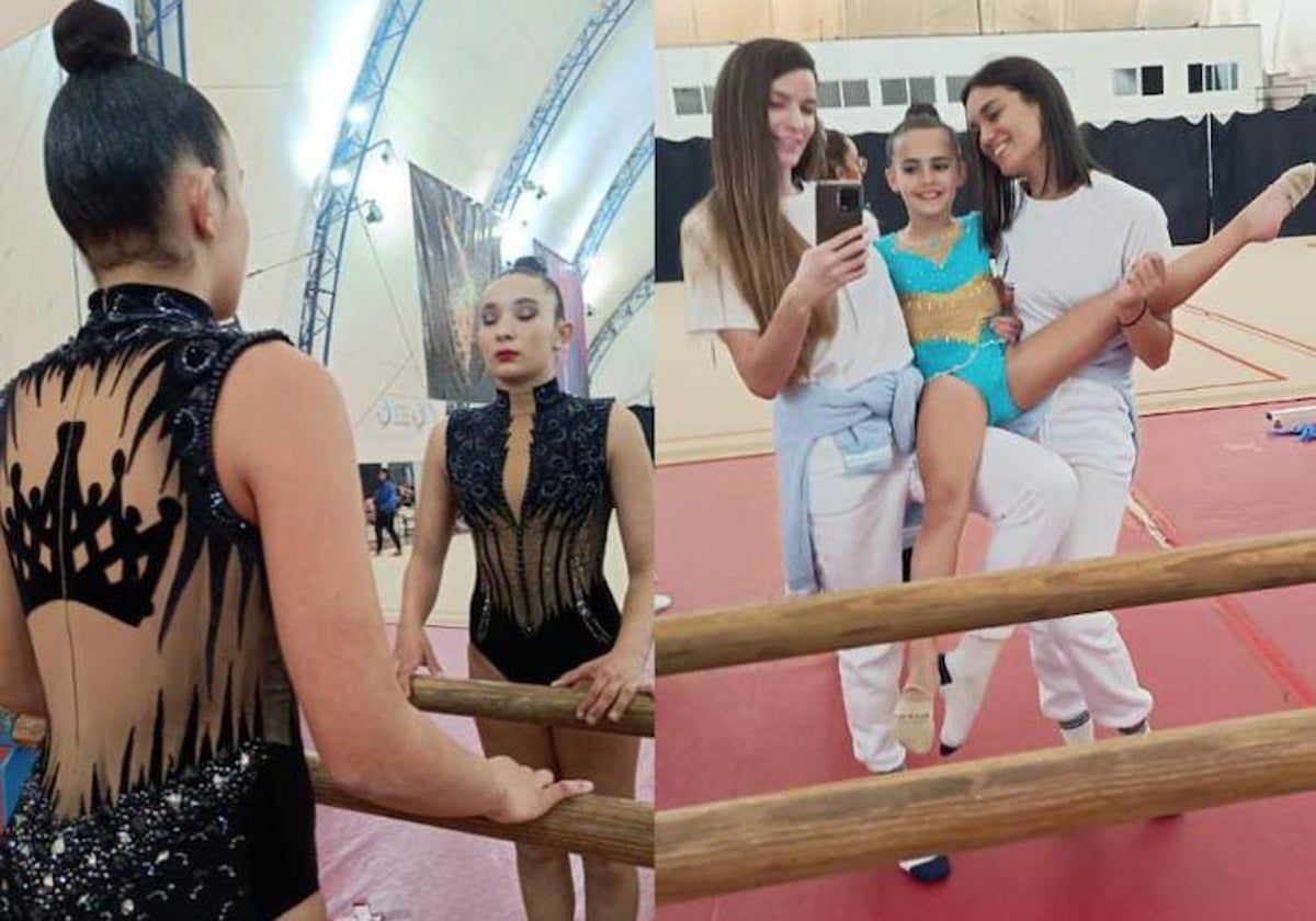 Gimnastas del Club Gimnasia Rítmica Mazagón