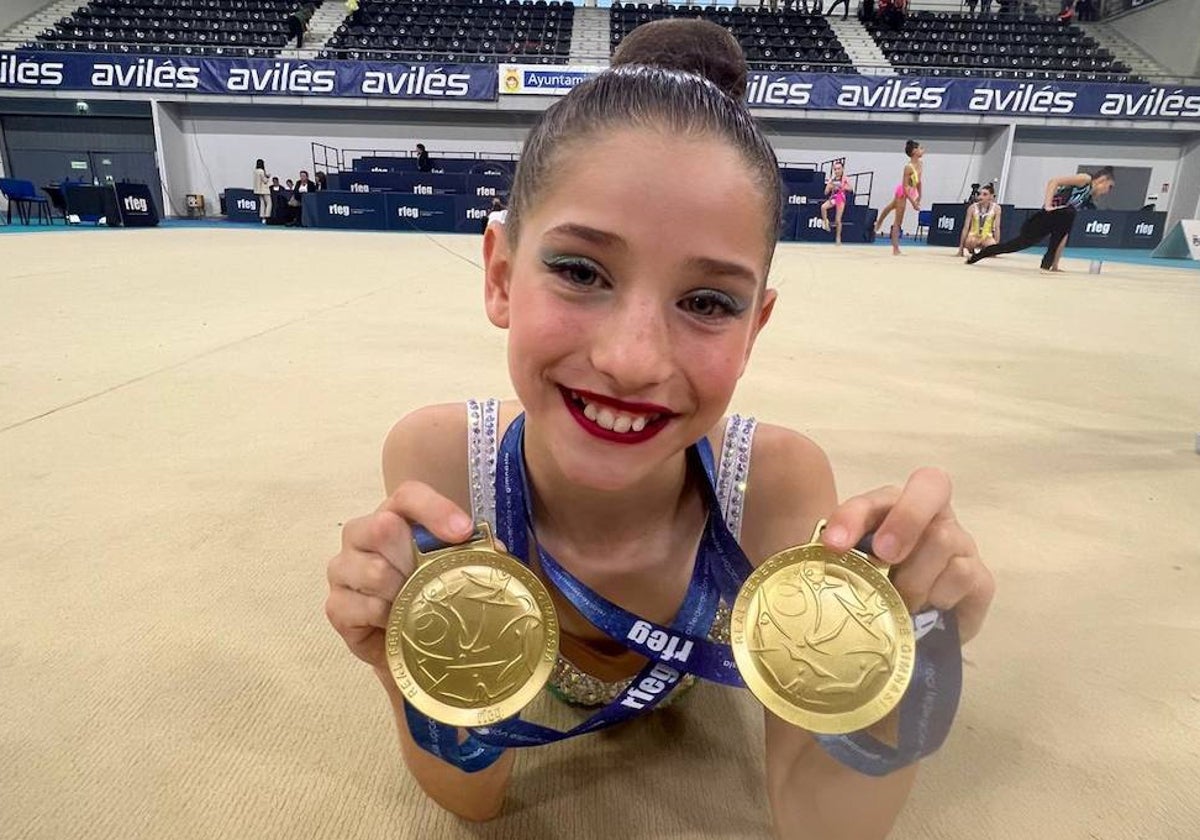 Inés Martín conquistó cinco medallas de oro en el Campeonato de España en Avilés