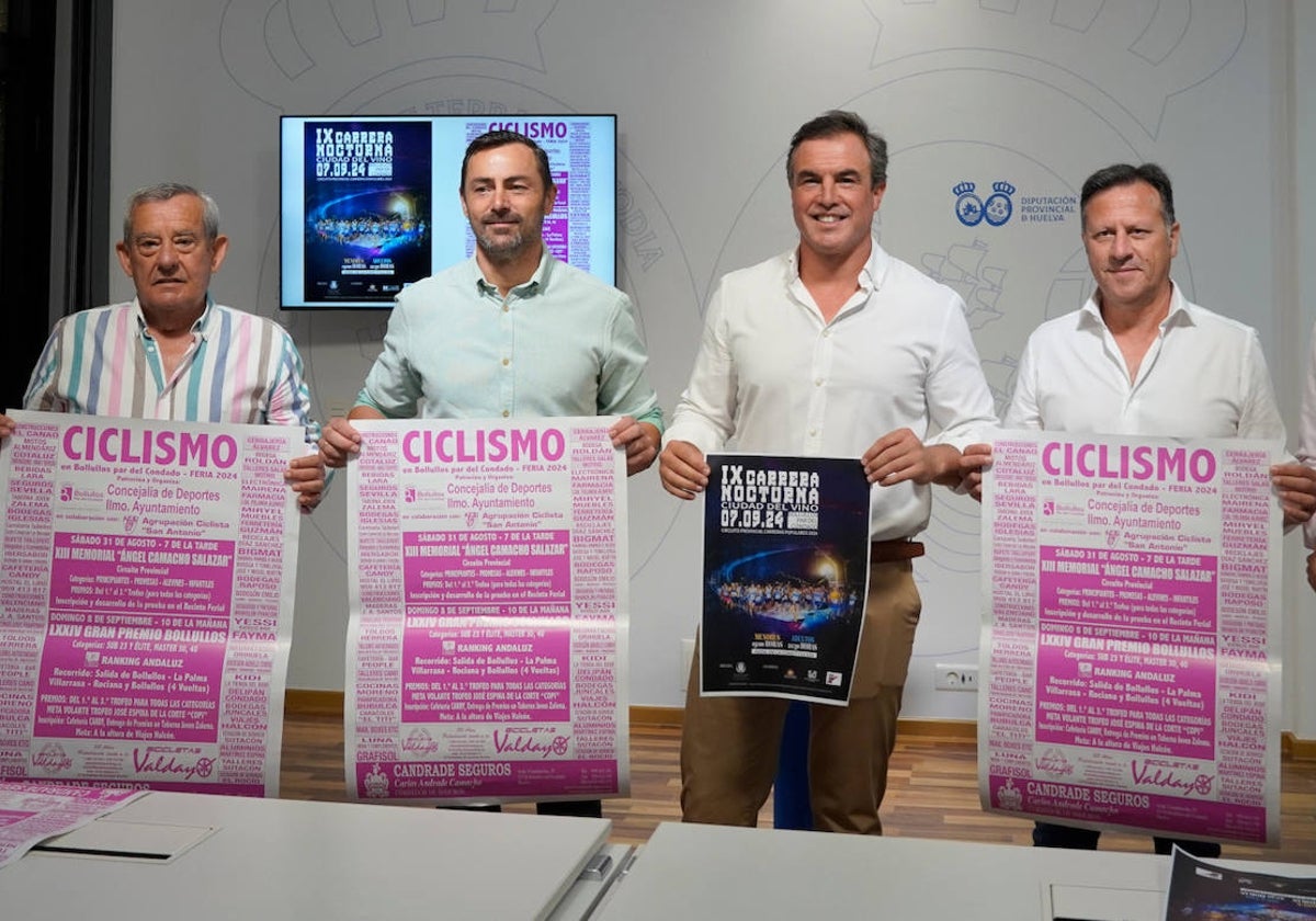 La presentación de las dos citas deportivas de Bollullos ha tenido lugar en la Diputación de Huelva